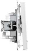 фото Выключатель двухклавишный с подсветкой Systeme Electric GAL001353S