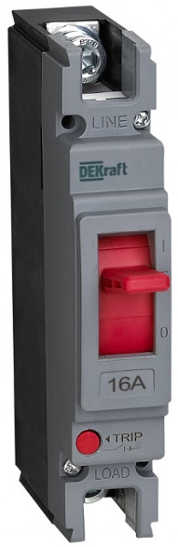 

Автоматический выключатель в литом корпусе DEKraft 28002DEK 1P 16A 20кА ВА-301, 28002DEK