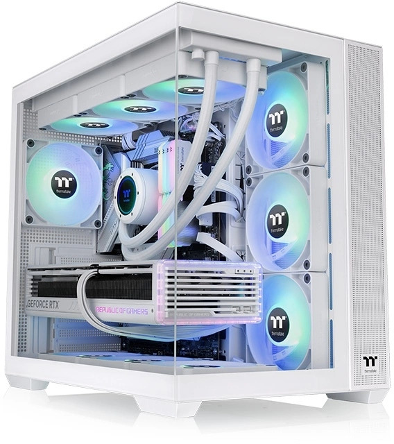 

Корпус ATX Thermaltake View 380 TG ARGB CA-1Z2-00M6WN-00 белый, без БП, 2*USB3.0, audio, View 380 TG ARGB