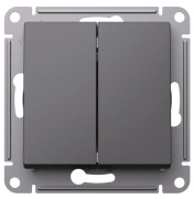 фото Выключатель двухклавишный  Systeme Electric ATN001451