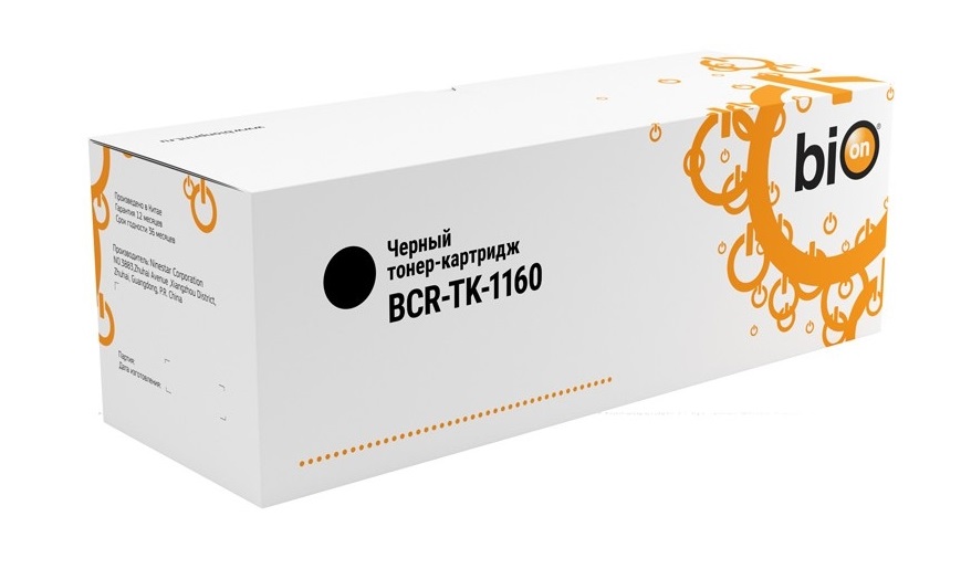

Картридж BION BCR-TK-1160 для Kyocera-Mita {P2040dn/P2040dw (7200 стр.) с чипом, BCR-TK-1160