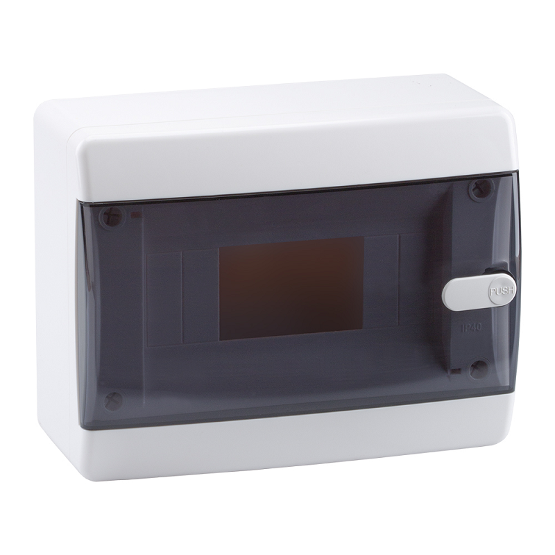 

Корпус КЭАЗ 145775 пластиковый навесной OptiBox P-CNK-1-08-IP41 прозрачная черная дверь, 145775