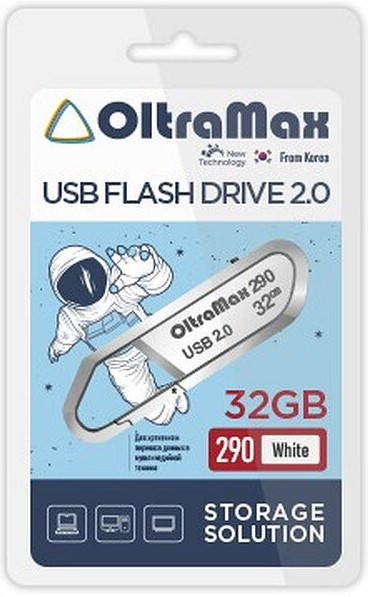 фото Накопитель USB 2.0 32GB OltraMax OM-32GB-290-White в Красноярске