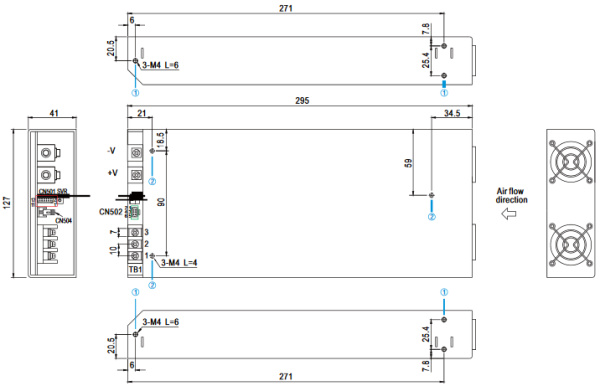 фото Преобразователь AC-DC сетевой Mean Well RSP-2000-24 в Уфе