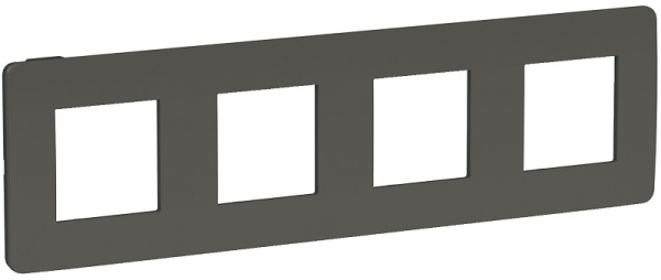 Изображение товара Рамка Schneider Electric NU280822 Unica NEW 4 поста вертикальная и горизонтальная установка