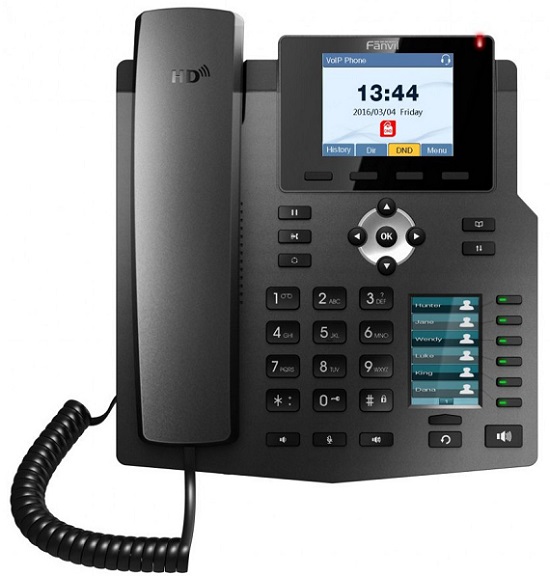 

Телефон VoiceIP Fanvil X4G 4 SIP аккаунта, основной цветной дисплей, дополнительный цветной дисплей, 2 порта 10/100/1000 Мбит, POE, X4G
