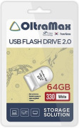 фото Накопитель USB 2.0 OltraMax OM-64GB-330-White