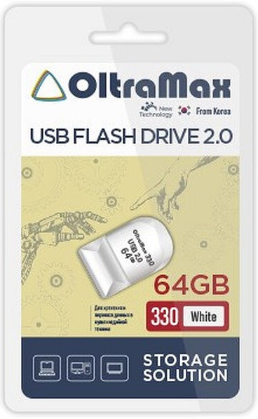 фото Накопитель USB 2.0 64GB OltraMax OM-64GB-330-White в Перми
