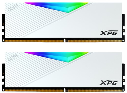 

Модуль памяти DDR5 32GB (2*16GB) ADATA AX5U6400C3216G-DCLARWH XPG LANCER RGB white PC5-51200 6400MHz CL32 1.35V, AX5U6400C3216G-DCLARWH