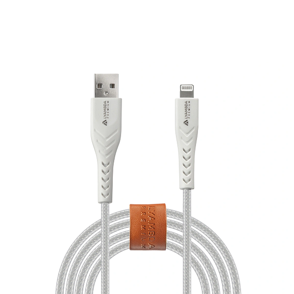 

Кабель интерфейсный Lyambda LALm10-WH MFI, Type-A(m)/Lightning(m), 2,4A, 1м, белый, LALm10-WH