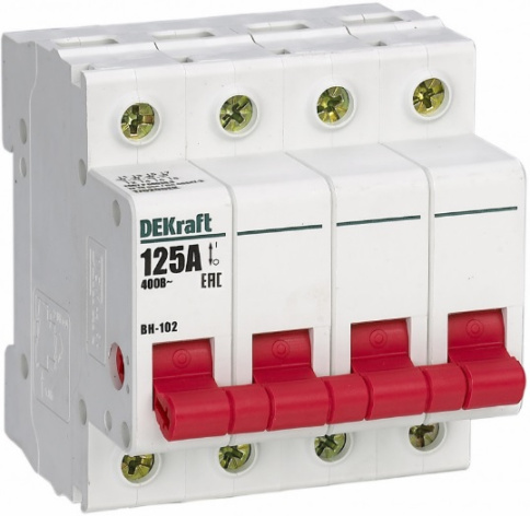 Изображение товара Выключатель DEKraft 17020DEK для ручного разъема цепей до 400 В