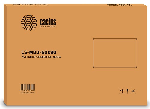 

Демонстрационная доска Cactus CS-MBD-60X90 магнитно-маркерная, лак 60x90см, алюминиевая рама, белый, CS-MBD-60X90