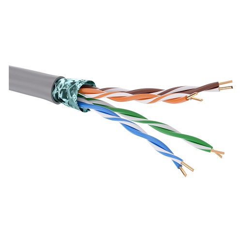 

Кабель витая пара F/UTP 5e кат. 4 пары DKC RN5EFUK01GY 24AWG(0.51 мм), медь, одножильный (solid), внутренний, полиолефин, нг(A)-HF, серый, 'RAM teleco, RN5EFUK01GY