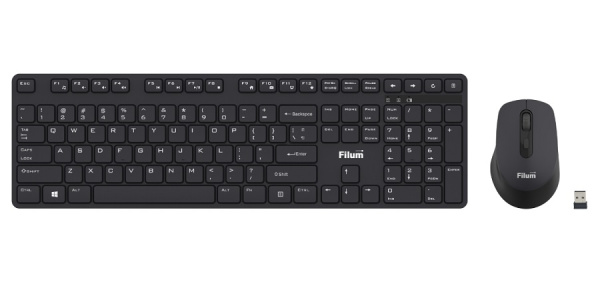 фото Клавиатура и мышь Wireless Filum FL-KTW15-BK в Уфе
