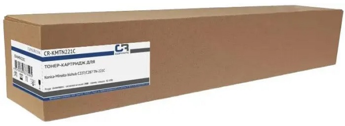 

Тонер-картридж CopyRite CR-KMTN221C для Konica Minolta bizhub C227/C287 TN-221C, 21000стр, cyan, CR-KMTN221C