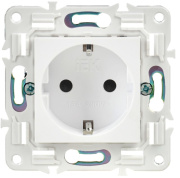 фото Розетка с заземлением IEK SK-R14-16-1-K01