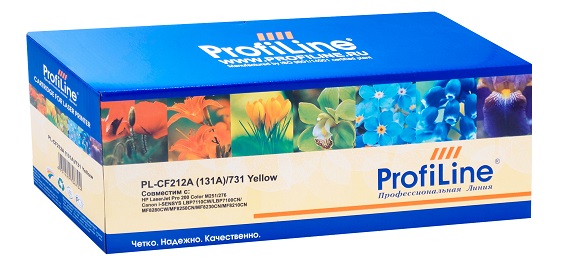 

Картридж ProfiLine PL-CF212A/731-Y PL-CF212A (131A)/731 для принтеров HP LaserJet Pro 200 Color M251/276 Canon i-SENSYS LBP7110CW/LBP7100CN/MF8280CW/M, PL-CF212A/731-Y