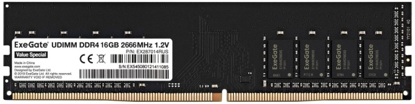 фото Модуль памяти DDR4 16GB Exegate EX287014RUS в Уфе