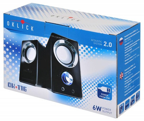 фото Компьютерная акустика 2.0 Oklick OK-116 в Уфе
