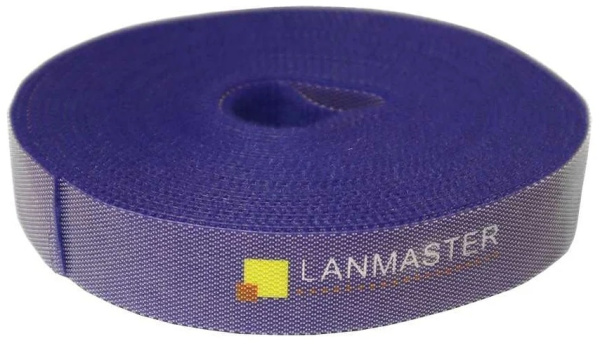 Изображение товара Хомут Lanmaster LAN-VCM5M-BL липучка с регулятором, 5 м