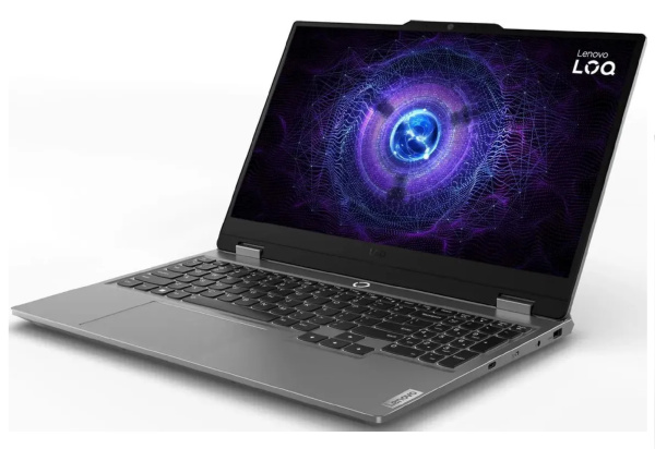 фото Ноутбук Lenovo LOQ 15IRX9 15.6" (Intel Core i7, 16Гб DDR5, SSD 512 Гб, GeForce RTX 3050, Без ОС) Серый [83DV0072PS]
