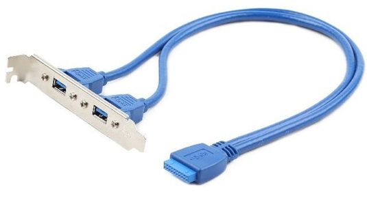 

Планка Gembird CC-USB3-RECEPTACLE в сист. блок 2xUSB 3.0/20pin мат.платы, CC-USB3-RECEPTACLE