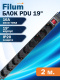 фото Блок розеток 19", 9 розеток Filum FL-PDU19-9SCH-PS-2MEU