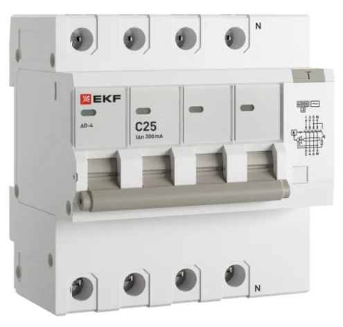 фото Автомат дифференциальный EKF DA4-6-25-300-pro в Санкт-Петербургe