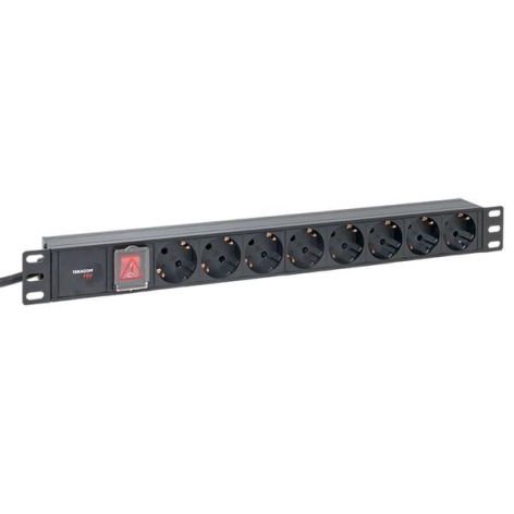 фото Блок розеток 19", 8 розеток EKF TRP-HPD-LS-16A-8SH-2MSH в Уфе