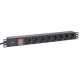 фото Блок розеток 19", 8 розеток EKF TRP-HPD-LS-16A-8SH-2MSH в Омске