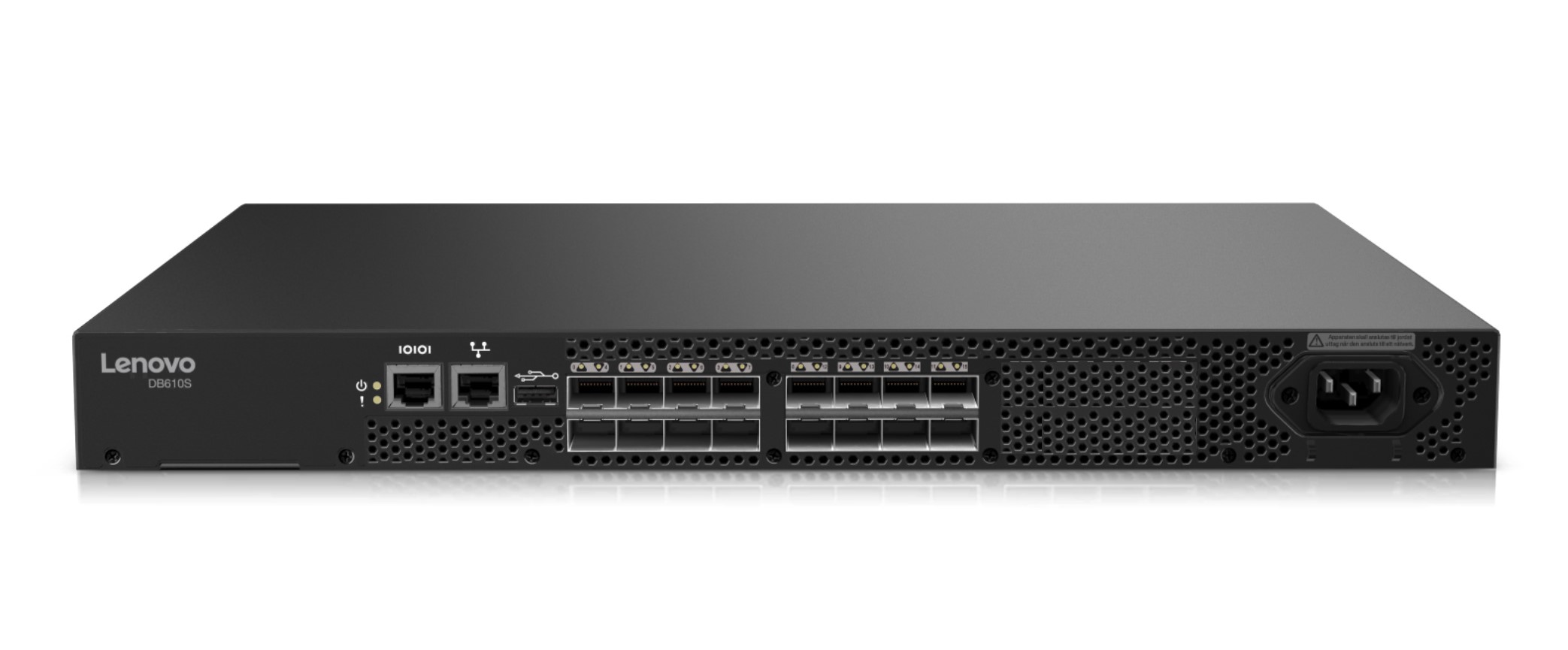 

Коммутатор Lenovo ThinkSystem DB610S 6559-CH5 16x16Gb FC, 16 ports licensed, including 16x FC 16Gb SWL SFPs , 1 PS, Rail Kit, 1Yr, ThinkSystem DB610S