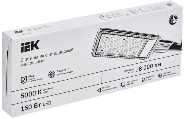 фото Светильник светодиодный консольный IEK LT-DKU1-1011-150-50-K03 в Уфе