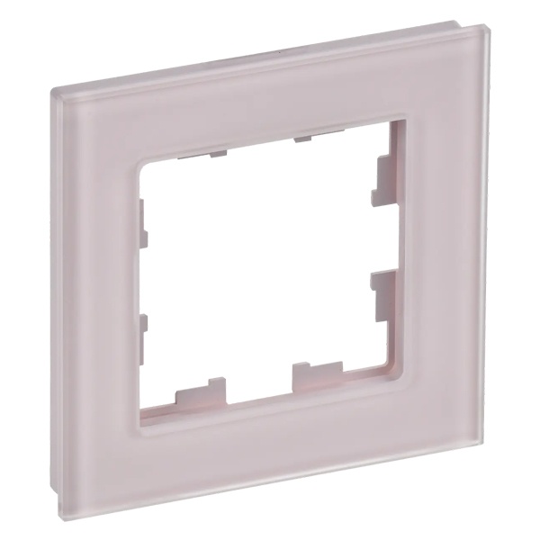 

Рамка одинарная IEK BR-M12-G-31-K14 BRITE РУ-1-2-Бр Стекло розовый матовый, BR-M12-G-31-K14