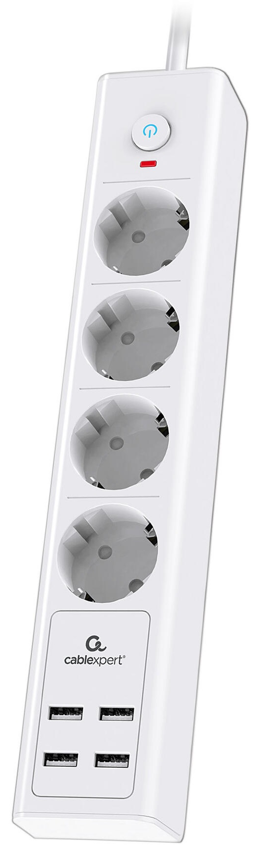 

Сетевой фильтр Cablexpert EXN-4-U4-W-2 Exnovo, 4р, 16А, 4хUSB, 3.4A, 2м, ур.защиты 4+, белый, EXN-4-U4-W-2