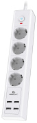 фото Сетевой фильтр Cablexpert EXN-4-U4-W-2