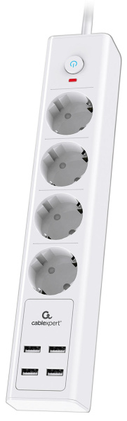 фото Сетевой фильтр  Cablexpert EXN-4-U4-W-2 в Уфе
