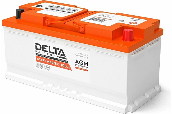 фото Аккумулятор  Delta START MASTER 105 Ah AGM в Омске