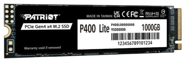 фото Накопитель SSD M.2 2280 Patriot Memory P400 Lite в Екатеринбурге 1024 ГБ