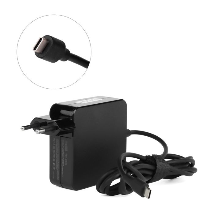 

Адаптер питания TopOn TOP-UC65 65W c кабелем Type-C. Power Delivery, Quick Charge 3.0, в розетку, черный, TOP-UC65