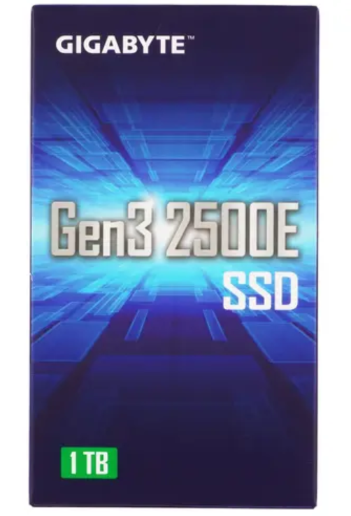 

Накопитель SSD M.2 2280 GIGABYTE G325E1TB AORUS Gen3 2500E 1TB PCI-E 3.0 x4 2400/1800MB/s IOPS 130K/350K MTBF 1.5M 240 TBW, G325E1TB