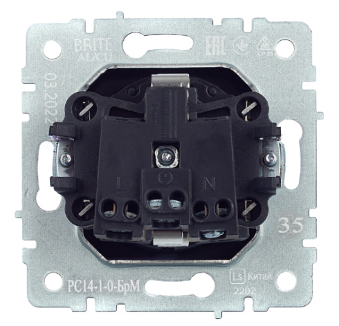 фото Розетка с заземлением  IEK BR-R14-16-K35 в Уфе