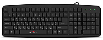 

Клавиатура Oklick 100M 654570 черная, standard, USB, 100M