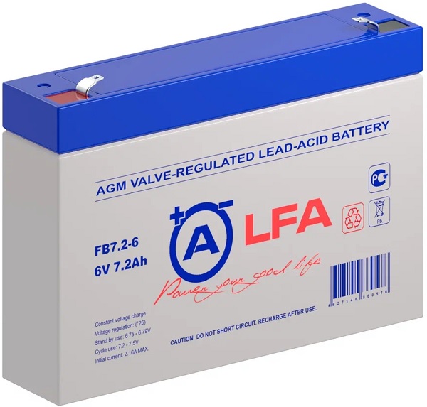 

Аккумулятор LFA FB7.2-6 LFA, FB7.2-6 LFA