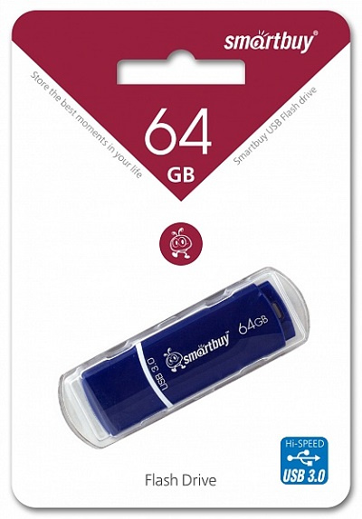 фото Накопитель USB 3.0 64GB SmartBuy SB64GBCRW-Bl в Перми