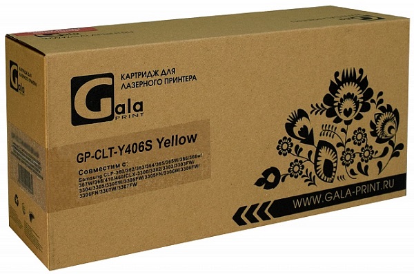 

Картридж GalaPrint CLT-Y406S yellow 1000 копий, CLT-Y406S