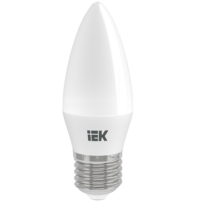 

Лампа светодиодная IEK LLE-C35-07-230-40-E14-3 7Вт C35 свеча 4000К нейтр. бел. E14 230В (уп.3шт), LLE-C35-07-230-40-E14-3