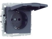 фото Розетка с заземлением IEK BR-R16-16-K35