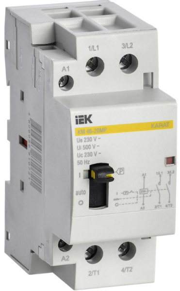 Изображение товара Контактор IEK MKK12-40-20 для автоматизации нагрузок до 40 А