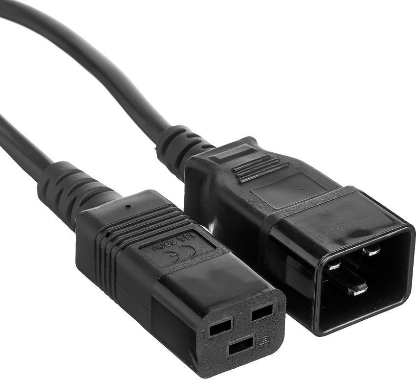 

Кабель питания Exegate EC20-1,8P (IEC 320 С19->С20) VDE-250V-3*1.5mm2, медь, 16А, черный, 1.8м., EC20-1,8P