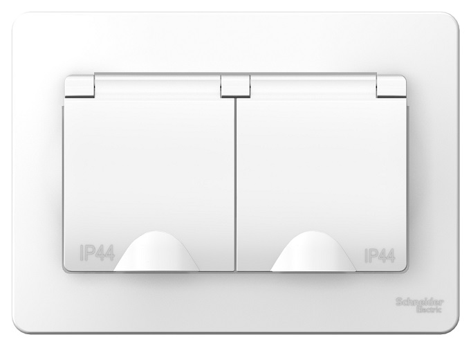 

Розетка Schneider Electric BLNRS441121 2-ая с/з со шторками IP44, 16А, 250В (белый) внутр, BLNRS441121